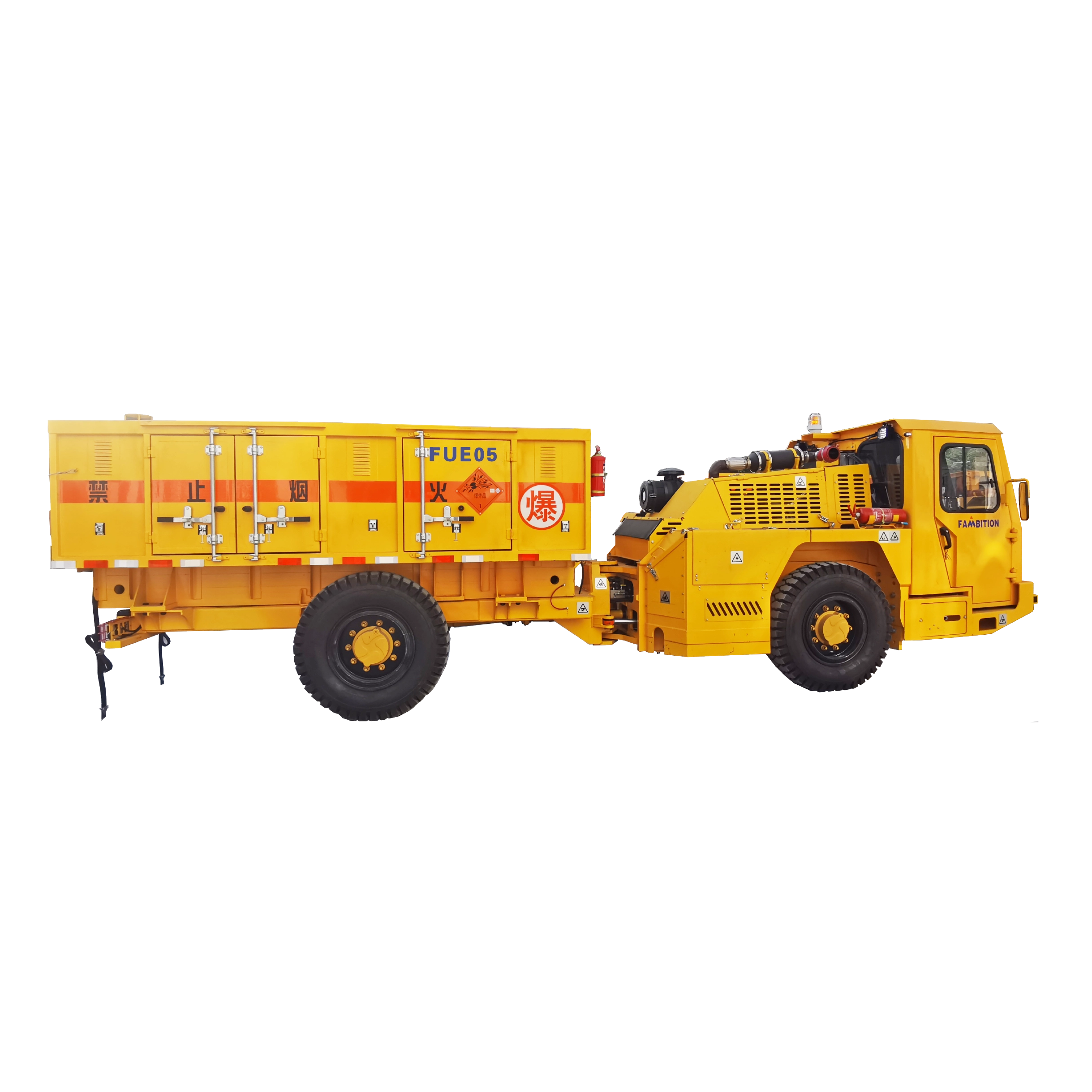 Underground Explosives Transport Vehicle مركبة نقل المتفجرات تحت الأرض